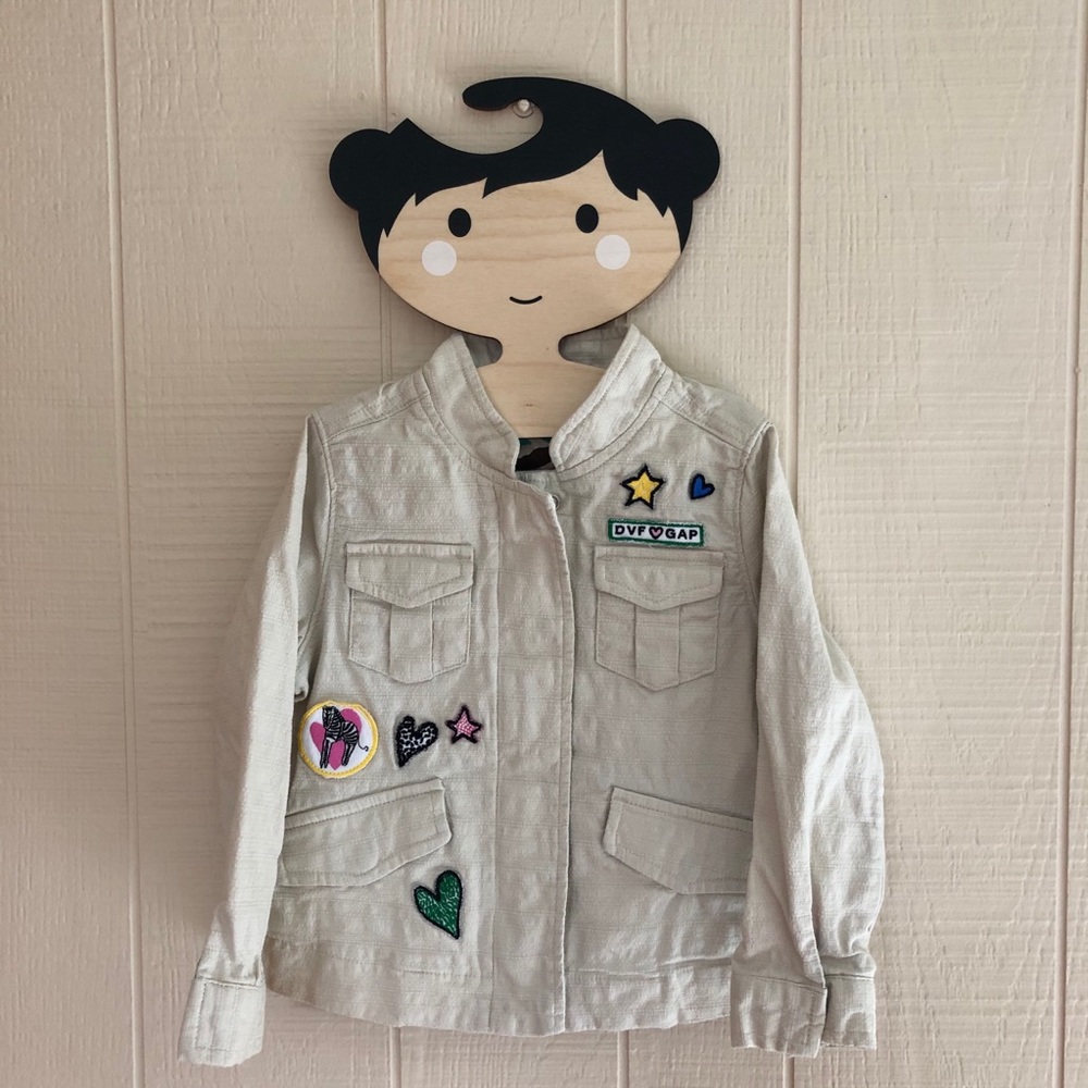 Diane von Furstenberg for gap patch jacket 4 girls